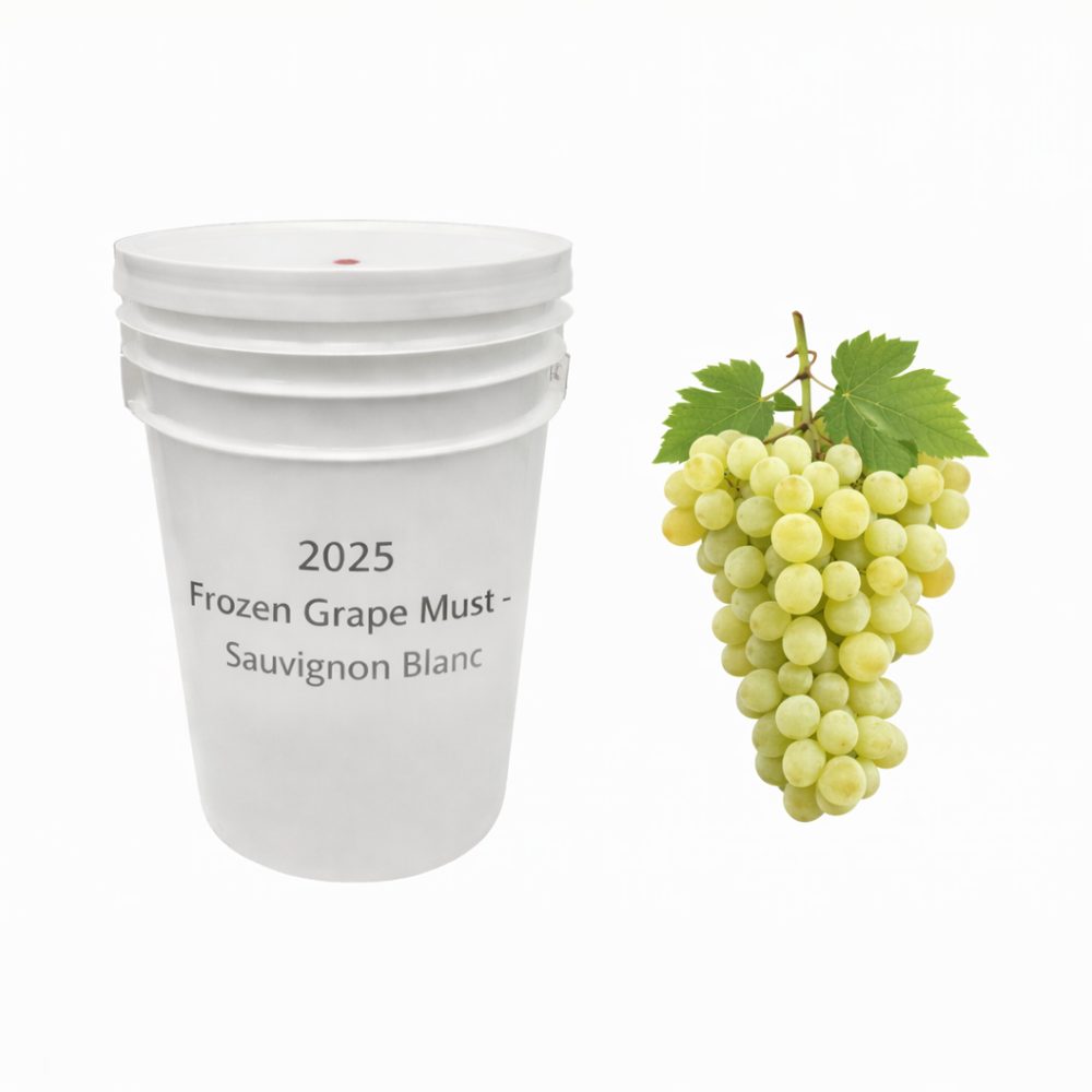 2025 Sauvignon Blanc Frozen Grape Must | Livermore Valley, CA | 6 Gallon Winemaking Bucket